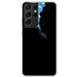 MRCİLETİSİMmrc-9066 Derinlere Yolculuk Kılıf HD Desen Baskılı Arka Kapak Samsung Galaxy S21 Ultra ile uyumlu