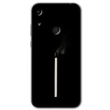MRCİLETİSİMmrc-90743 Sönmüş Kibrit Kılıf HD Baskılı Desen Hayalet Cam Yandan Görünmez Huawei Y6s 2019 ile uyumlu