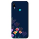 MRCİLETİSİMmrc-92390 Çizim Çiçekleri Kılıf HD Baskılı Desen Hayalet Cam Yandan Görünmez Huawei P smart 2019 ile uyumlu