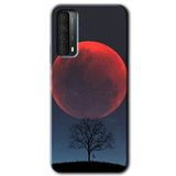 MRCİLETİSİMmrc-92917 Kanlı Ay Kılıf HD Baskılı Desen Hayalet Cam Yandan Görünmez Huawei P Smart 2021 ile uyumlu