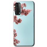 MRCİLETİSİMmrc-92949 Japon Çiçeği Kılıf HD Baskılı Desen Hayalet Cam Yandan Görünmez Huawei P Smart 2021 ile uyumlu