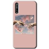 MRCİLETİSİMmrc-93063 Tutunamayanlar Kılıf HD Baskılı Desen Hayalet Cam Yandan Görünmez Huawei P Smart S ile uyumlu
