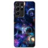 MRCİLETİSİMmrc-9335 Gezegen Karışımı Kılıf HD Desen Baskılı Arka Kapak Samsung Galaxy S21 Ultra ile uyumlu