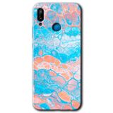 MRCİLETİSİMmrc-93600 Bubbles 1 Kılıf HD Baskılı Desen Hayalet Cam Yandan Görünmez Huawei P20 Lite ile uyumlu