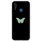 MRCİLETİSİMmrc-93694 Butterfly Tree Kılıf HD Baskılı Desen Hayalet Cam Yandan Görünmez Huawei P20 Lite ile uyumlu