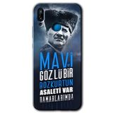 MRCİLETİSİMmrc-93935 Bozkurt Atatürk Kılıf HD Baskılı Desen Hayalet Cam Yandan Görünmez Huawei P20 Lite ile uyumlu
