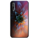 MRCİLETİSİMmrc-95863 Çiçek Motif Kılıf HD Baskılı Desen Hayalet Cam Yandan Görünmez Huawei Y8P ile uyumlu