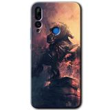 MRCİLETİSİMmrc-96497 Atatürk Portre Kılıf HD Baskılı Desen Hayalet Cam Yandan Görünmez Huawei Y9 Prime 2019 ile uyumlu