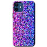 MRCİLETİSİMmrc-99781 Pixel Mozaik Kılıf HD Baskılı Desen Hayalet Cam Yandan Görünmez iPhone 12 Mini ile uyumlu