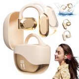 Mriykio Açık Kulak Kulaklıklar, Açık Kulak Kulaklıklar, Gerçek Kablosuz Bluetooth, 5.4 Bluetooth, Hızlı Şarj, Ultra net ses kalitesi, LED Ekran Şarj Kılıfı, Koşu Fitness için Su Geçirmez Tasarım