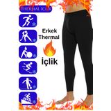 mrm pro Kışlık Erkek Siyah Thermal İçi Havlu Polarlı İçlik Termal -20c Kadar Etkili (siyah, S)