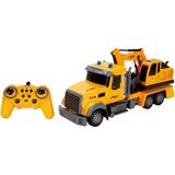 Mrs- 1:12 Sesli ve Işıklı USB Şarjlı Uzaktan Kumandalı Iş Makinesi 35 cm -548484 - BELİRTİLMEMİŞ