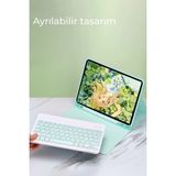Mrs- Apple iPad Air 11 (2024) Kılıf KC01 Smart Klavyeli Tablet Kılıfı - Lacivert -548484 - BELİRTİLMEMİŞ - Çok Renkli