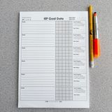 Mrs. D's Corner All-in-One IEP Goal Data Notepad | Multi-Goal Tracking Sheet | Monthly & Marking Period Trial Log | 50 Pages 8.5"x11"