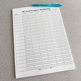 Mrs. D's Corner IEP Goal Progress Monitoring Data Notepad for Teachers - Multi-Student Trial Tracking Special Education Teacher Data Sheets | 50 Pages 8.5"x11" | [Flexibound]