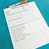 Mrs. D's Corner Observation Data Notepad for Special Education Teachers - Behavioral & Academic Data Sheets for IEPs & Referrals | 50 Pages 8.5"x11" | [Flexibound] [Flexibound]