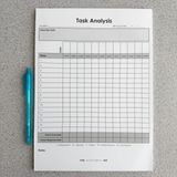 Mrs. D's Corner Task Analysis Data Notepad for Special Education Teachers - Easy Skill Acquisition & Independence Tracking 50 Pages 8.5"x11" | [Flexibound] [Flexibound]