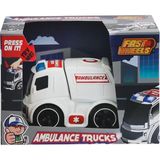 Mrs- ER-247 Fast Wheels Ambulans Kamyonu -Erdem Oyuncak -548484 - 10 cm