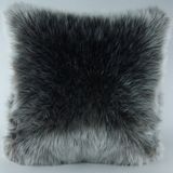 Mrs.Gugar 43x43 cm Kahverengi Peluş Kırlent Kılıfı