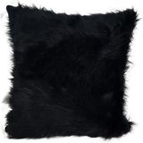 Mrs.Gugar 43x43 cm Siyah Peluş Kırlent Kılıfı