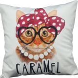 Mrs.Gugar Caramel Kedi Kırlent Kılıfı