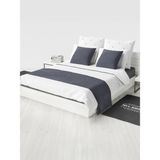 Mrs.Gugar Çift Kişilik Yatak Runner ve Kırlent Kılıfı Seti Antrasit - 70 x 240 cm