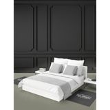 Mrs.Gugar Tek Kişilik Yatak Runner Ve Kırlent Kılıfı Seti Gri - 70 x 180 cm
