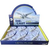 Mrs- HW-180 2830 Blue Cb Işıklı Sesli Metal Yolcu Uçağı -548484 - 10 cm