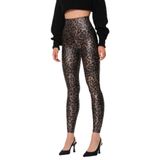 MRS.MODA Kadın Leopar Desenli Toparlayıcı Yüksek Bel Tayt leopar M
