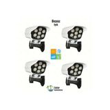 MRS SOLAR HB-200-2 4LÜ Paket Solar Enerjili Hareket Sensörlü Kamera Görünümlü 77 LED Mekan AYDINLATMA 2400MAH