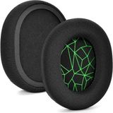 Mrs Tech Steelseries Arctis 1 3 5 7 9x Pro Uyumlu Kulaklık Süngeri Kulaklık Pedi Yastığı Yalıtım Köpük Earpad - Siyah - Yeşil