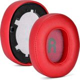 Mrs Toys Kulaklık Yastığı Pedi Jbl Tune 700(700BT)/710(710BT)/720(720BT)/750(750BT,750BTNC)/760(760NC)/770(770NC) Kulaklıklar, Protein Derili Kulak Yastıkları Süngeri,ped (Siyah) - Kırmızı