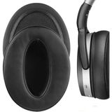 Mrs Toys Sennheiser Hd 300 400S Hd4.30 Hd4.40 Hd4.50 HD458 Bt Hd 350 BT HD 450 BT ile Uyumlu Kulaklık Pedi Protein Deri Kulaklık Süngeri Yastığı Earpad Yedek Kapak-Siyah