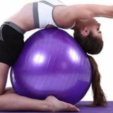 Mrt 65 Cm Mor Pilates Topu Ve Şişirme Pompası, Yoga Pilates Egzersiz Topu Ball