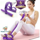 Mrt Bilişim Body Trimmer Mekik Kürek Çekme Bel Inceltme Aleti Evde Spor Lastikli Egzersiz Lastiği 6 Lastikli Ekstra Güçlü