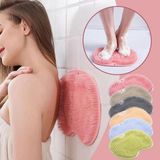 Mrt Bilişim Çok Kullanışlı Vantuzlu Banyo Fırçası ve Masaj Pedi Banyo Fırça Lif Sırt Masaj Pedi Ayak Masaj Pedi Banyo Lif - Mat Pembe