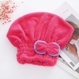 Mrt Bilişim Mikrofiber Baş Havlusu Saç Kurulama Bonesi Duş Havlusu 1 Adet Baş Kafa Kurulama Bonesi Saç Bone - 25 x 25 cm - Koyu Pembe