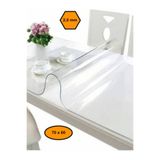 MRT PLASTİK 2,0 mm PVC MASA ÖRTÜSÜ, ŞEFFAF MASA KAPLAMASI, 70x60