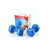 Mrt Spor 10 Kg X 2 Adet Deluxe Pvc Kaplama Mavi Plastik Dambıl Ağırlık Seti m5