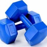 Mrt Spor 5 Kg X 2 Adet Deluxe Pvc Kaplama Mavi Plastik Dambıl Ağırlık Seti