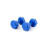 Mrt Spor 6 Kg X 2 Adet Deluxe Pvc Kaplama Mavi Plastik Dambıl Ağırlık Seti, t6