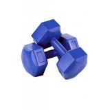 Mrt Sport Spor 2 Kg X 2 Adet Deluxe Pvc Kaplama Mavi Plastik Dambıl Ağırlık Seti