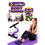 mrtbilisim Body Trimmer Egzersiz Aleti El Ayak Egzersiz 6 Lastikli Direnç Lastiği Karın Kası Çalıştırma Aleti Esktra Güçlü