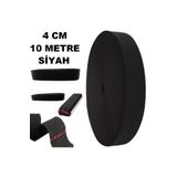 mrtbilisim Siyah 4 Cm Paça Don Ve Bel Lastiği 1 Paket 10 Metre Don Paça Bel Lastiği Etek Lastiği