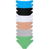 MrtNlu 12 adet Eko Set Likralı Çok Renkli 5 XL Kadın Slip Külot