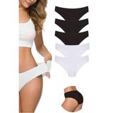 MrtNlu S1 L-XL 5 Adet Kadın Dikişsiz Lazer Kesim Esnek İz yapmayan Külot