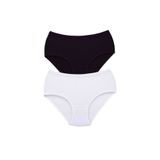 MrtNlu S4 2XL 2 Adet Tutku Kadın Yüksek Bel Bato Kalın Lastik Külot
