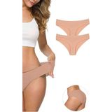 MrtNlu Ten L-XL 2 Adet Kadın Dikişsiz Lazer Kesim Esnek İz yapmayan Külot