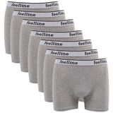 MrtNlu XL 7 Adet Feelline Gri Pamuklu Doğal Likralı Erkek Boxer