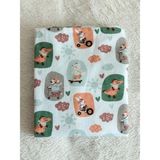 Mrvhome Sporty Çok Amaçlı Bebek & Yenidoğan Battaniye Pazen Örtü Kundak Battaniye Pamuk Flannel - 75 x 100 cm - Renkli